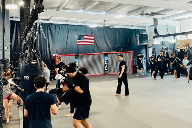 Coach Nolan Teaching a MMA class @ Union Martial Arts