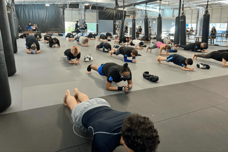 Working on Fitness During a MMA Class